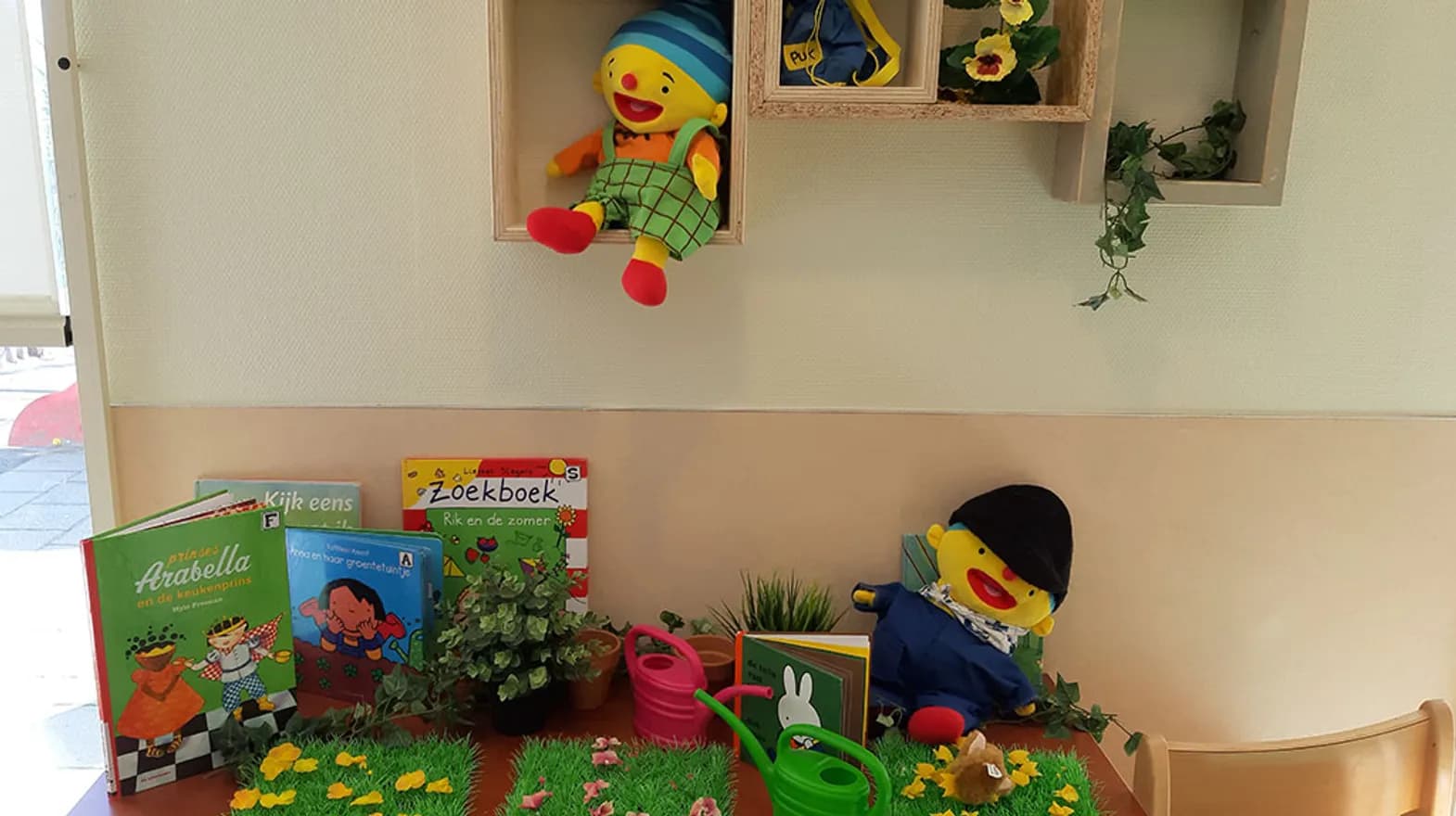 Toontafel met Uk en Puk bij Peuteropvang Werkhoven Dozijntje van kinderopvang Kind&co ludens