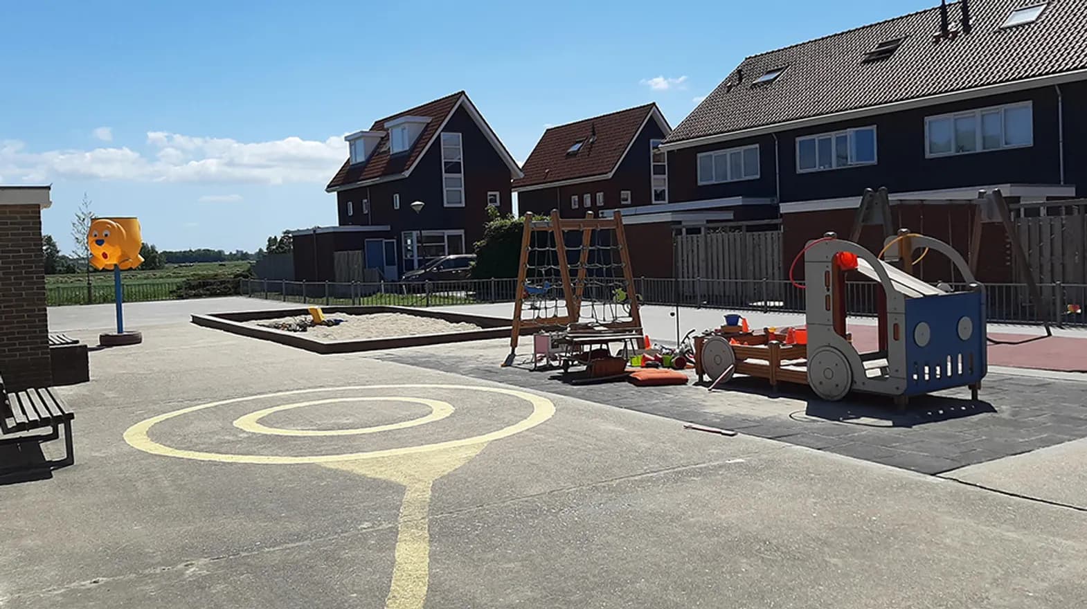 Buitenruimte bij BSO Zegveld van kinderopvang Kind&co ludens
